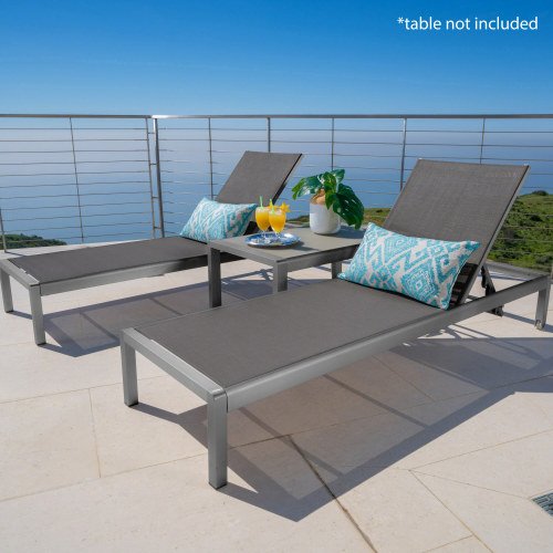 CAPE CORAL KD CHAISE LOUNGE GRY