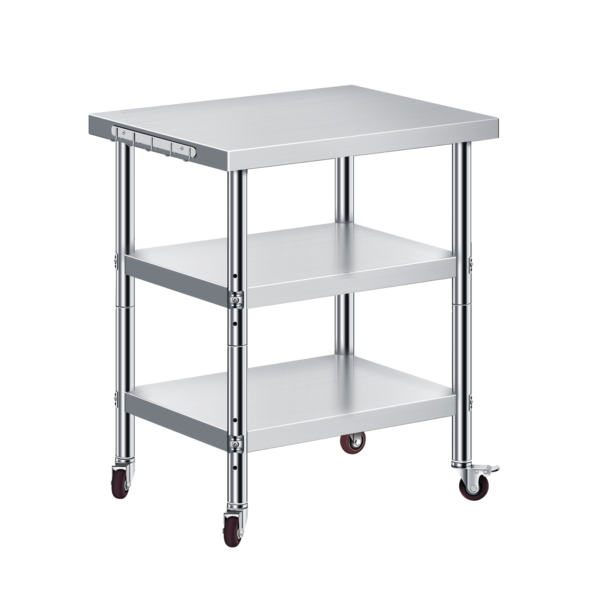 Stainless Steel Prep Table with Wheels