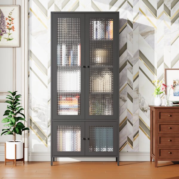 Large Metal Storage Cabinet Display Cabinet - Image 2